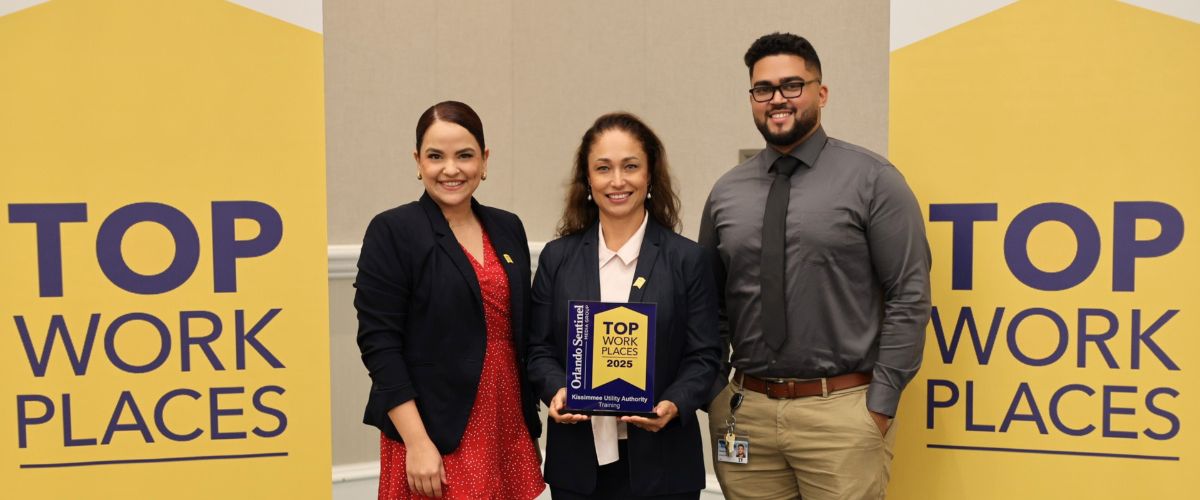 Orlando Sentinel Media Group Names Kissimmee Utility Authority a Winner of the Central Florida Top Workplaces 2025 Award